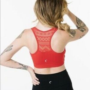 New Zyia Red Bomber bra